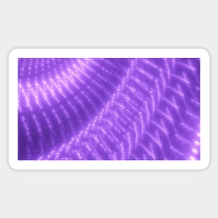 Abstract Glowing Purple Dots Sticker